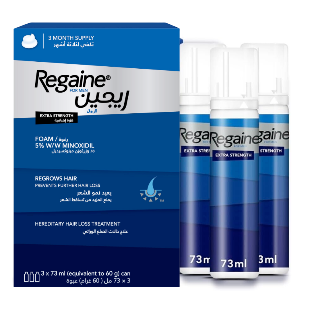 Regaine Foam 5% For Men Hair Regrowth Treatment 3 x 73ml (3-Month Supply)