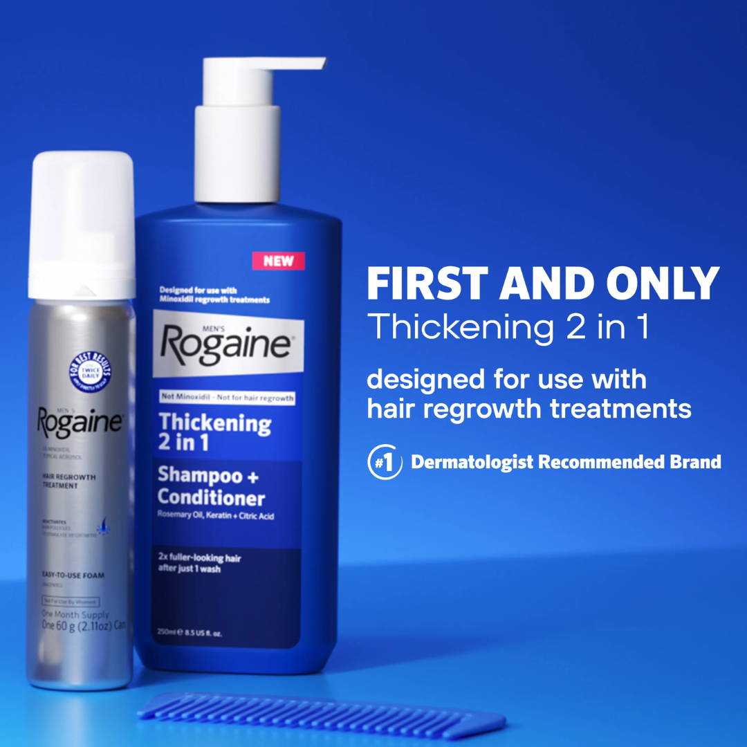 Rogaine Men's Hair Thickening 2 in 1 Shampoo + Conditioner