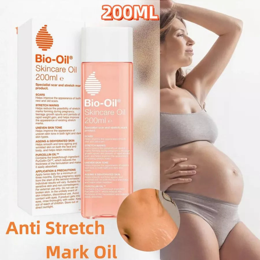 Bio-Oil Skincare Oil Stretch Marks Acne/Pimple Scar/Old/Scars Remover Removal Ageing Skin 200ML