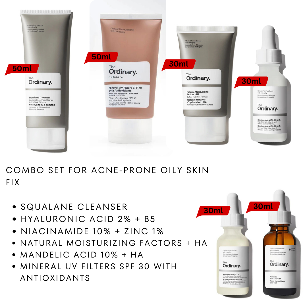 Science-Backed Combo Set for Oily, Acne-Prone Skin: The Best Ingredients You Need! - Modarak Qatar