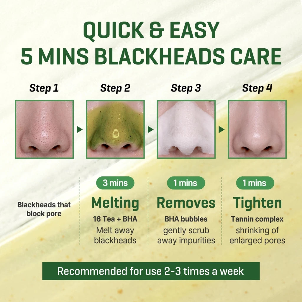 SOME BY MI Bye Bye Blackhead Green Tea Tox Bubble Mask Facial Cleanser