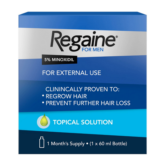 Regaine 5 % Topical Solution Minoxidil Hair Growth Topical Solution, 1-Month Supply