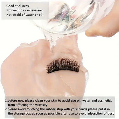 40pcs Self Adhesive Lash Strips For Fake Eyelashes, No Glue Needed, Waterproof, Reusable & Lasting Stickiness