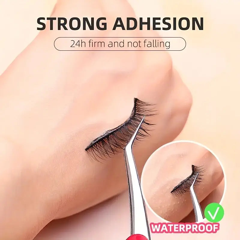 40pcs Self Adhesive Lash Strips For Fake Eyelashes, No Glue Needed, Waterproof, Reusable & Lasting Stickiness