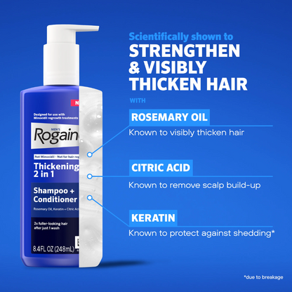 Rogaine Men's  Hair Thickening 2 in 1 Shampoo + Conditioner