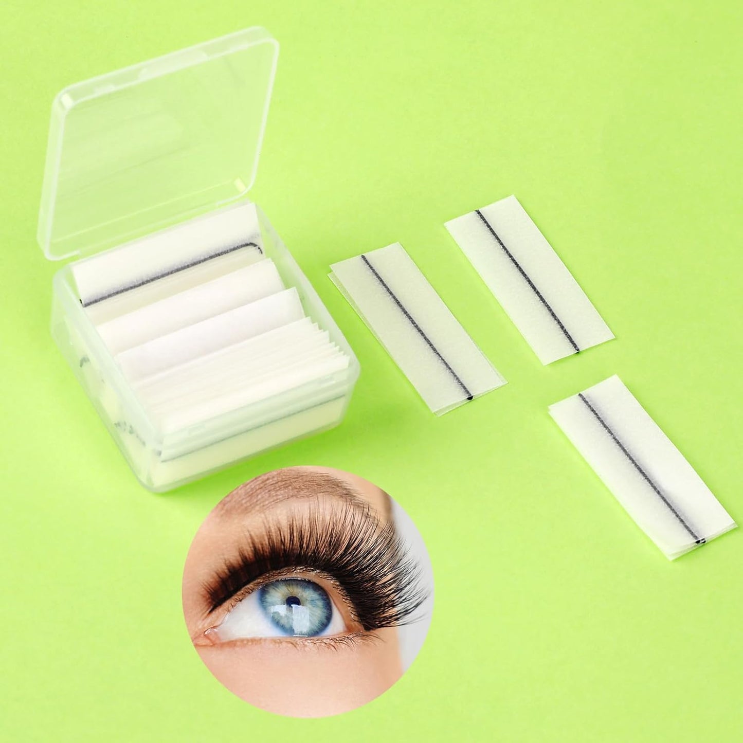40pcs Self Adhesive Lash Strips For Fake Eyelashes, No Glue Needed, Waterproof, Reusable & Lasting Stickiness