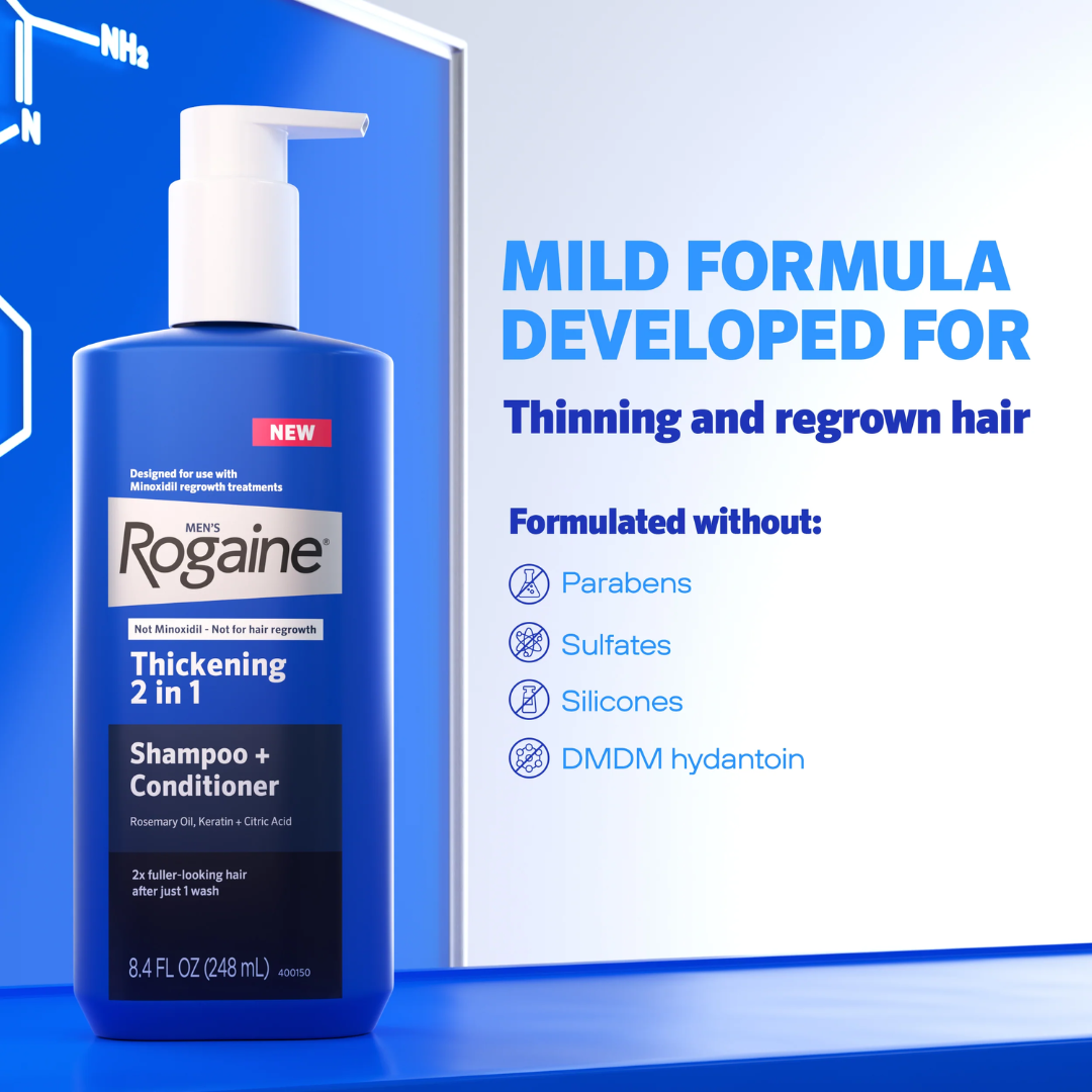 Rogaine Men's  Hair Thickening 2 in 1 Shampoo + Conditioner