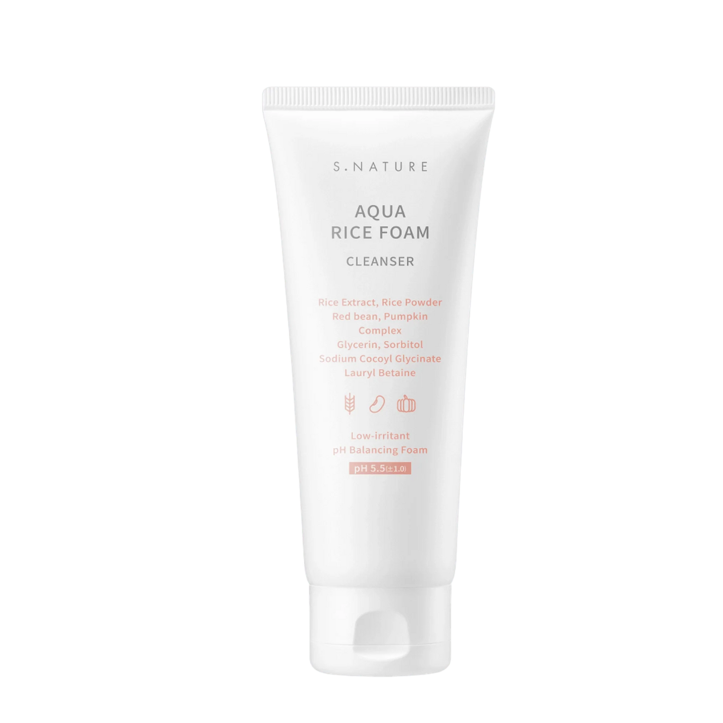 S.NATURE AQUA RICE FOAM CLEANSER 160ml