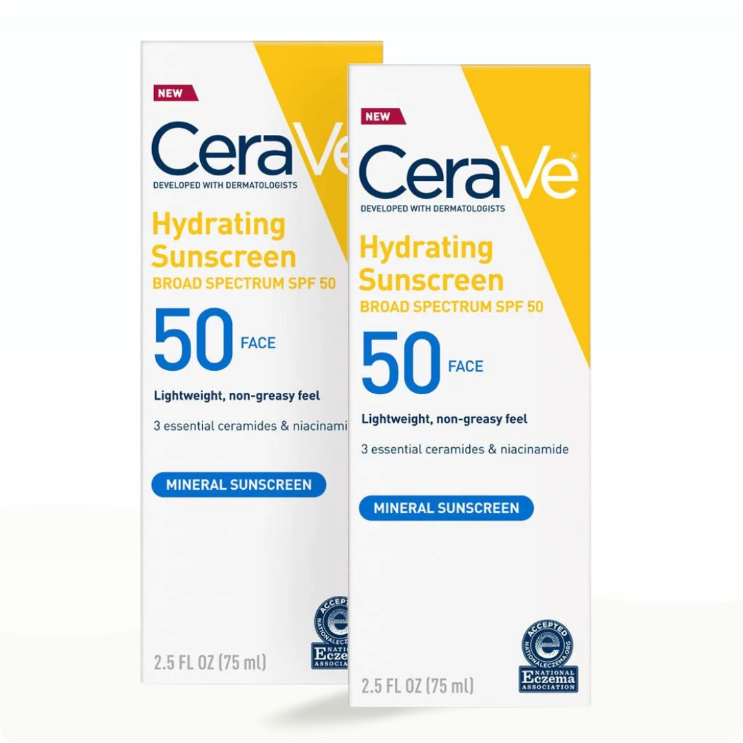 CeraVe Hydrating Sunscreen Spf 50 Face Sheer Tint - Modarak UAE