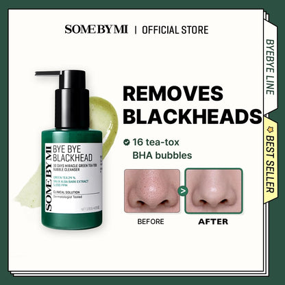 SOME BY MI Bye Bye Blackhead Green Tea Tox Bubble Mask Facial Cleanser